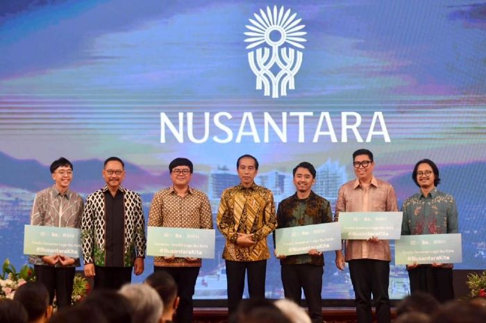 Presiden Jokowi meresmikan Pohon Hayat sebagai logo IKN Nusantara
