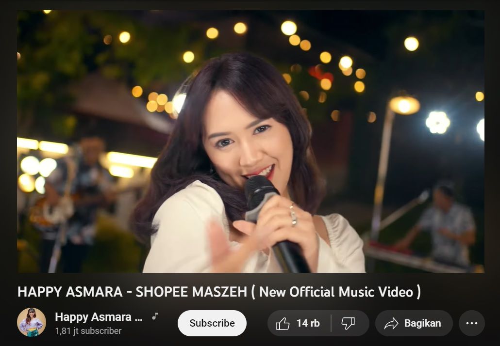 Lirik Lagu Shopee Maszeh – Happy Asmara dan Terjemahannya