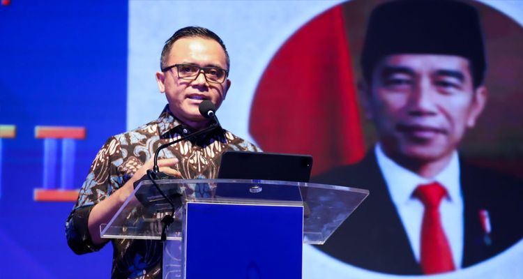 Menteri Pendayagunaan Aparatur Negara dan Reformasi Birokrasi (PANRB) Abdullah Azwar Anas di acara Bali Digital Festival di Gedung Ksirarnawa Taman Budaya Art Center Denpasar, Jumat 2 Juni 2023.