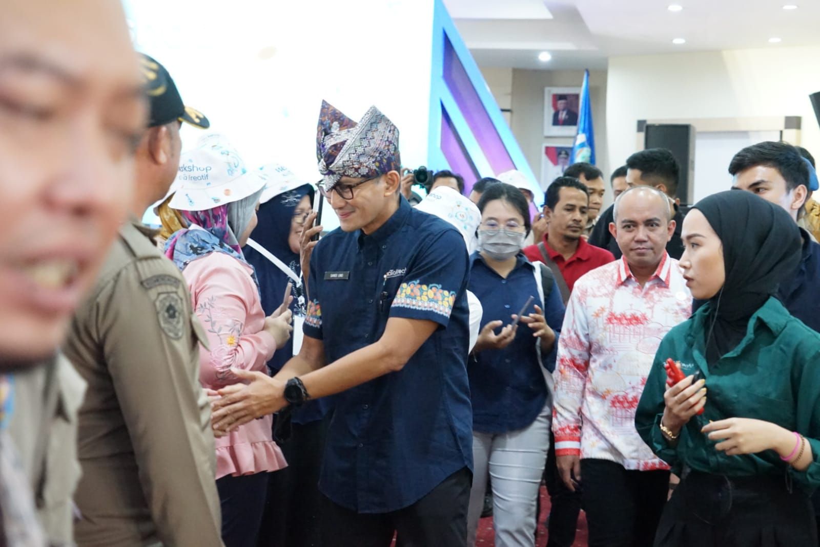 Menteri Pariwisata dan Ekonomi Kreatif (Menparekraf) Republik Indonesia, Sandiaga Salahuddin Uno sambangi Kota Beribu Senyuman.