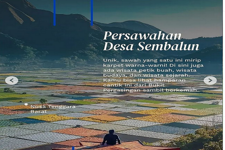 sawah terindah di Indonesia