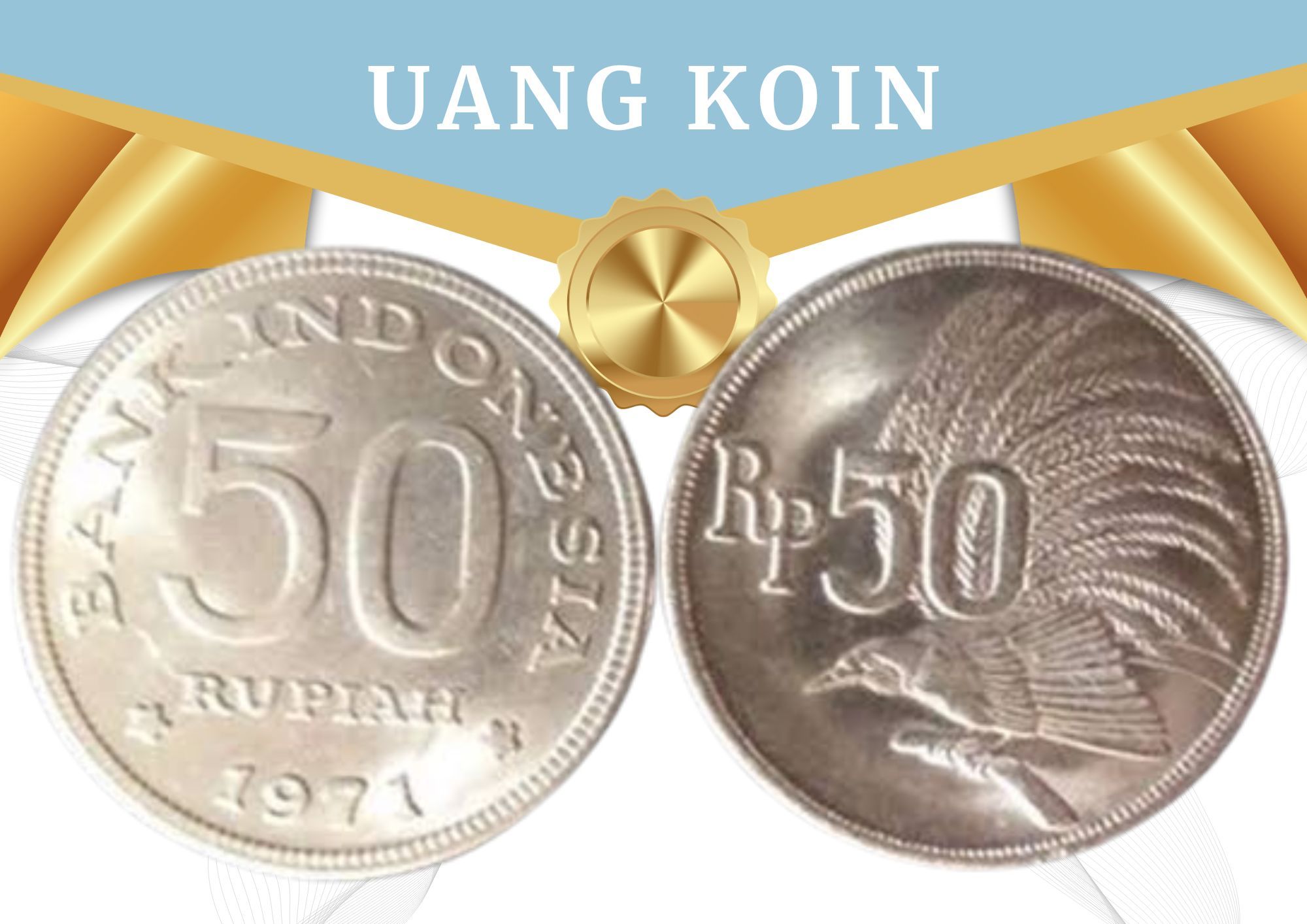 Uang Koin Rp 50 Tahun Emisi 1971