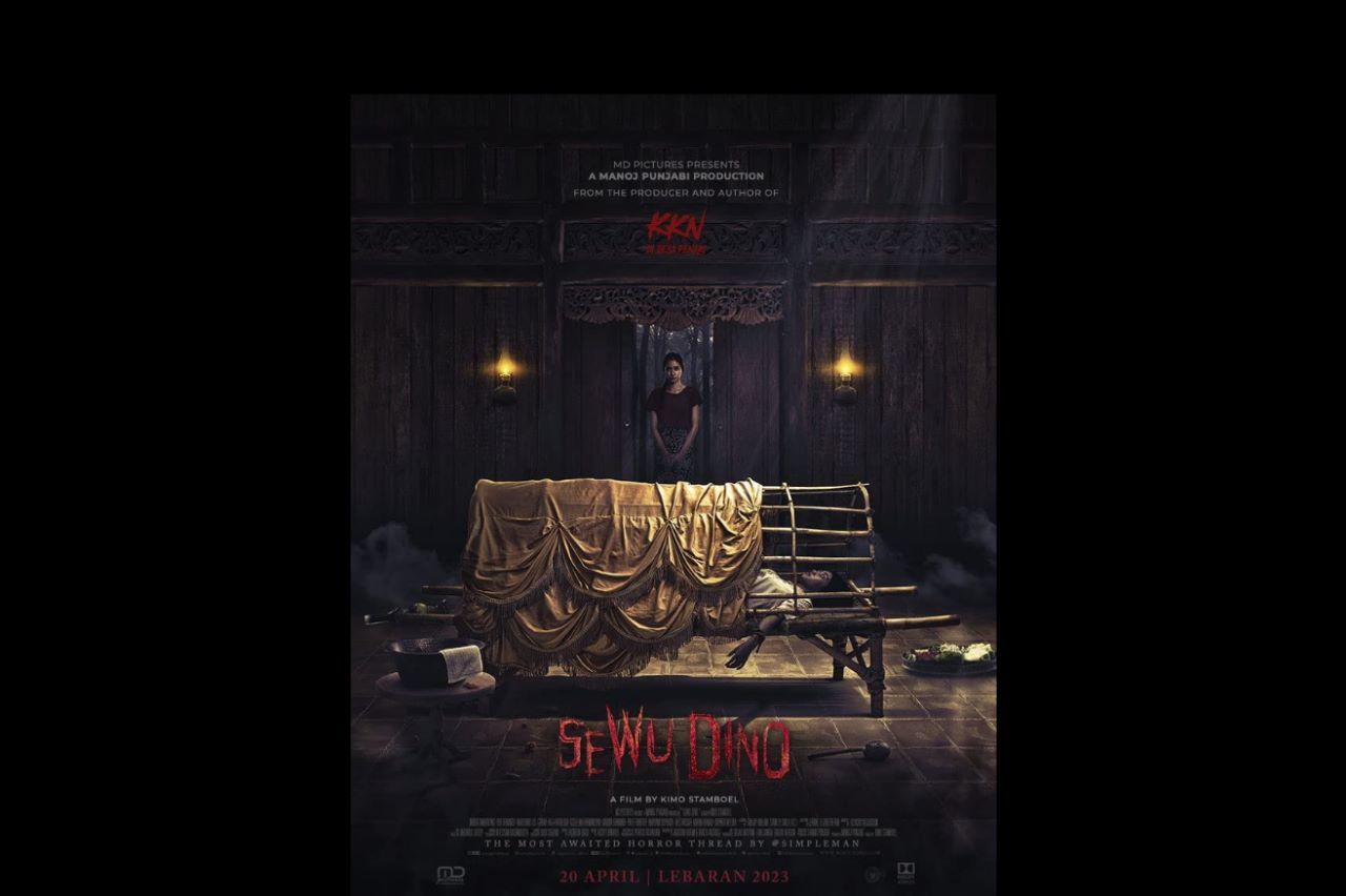 Poster film sewu dino yang menjadi salah satu dari 4 film horor Indonesia.