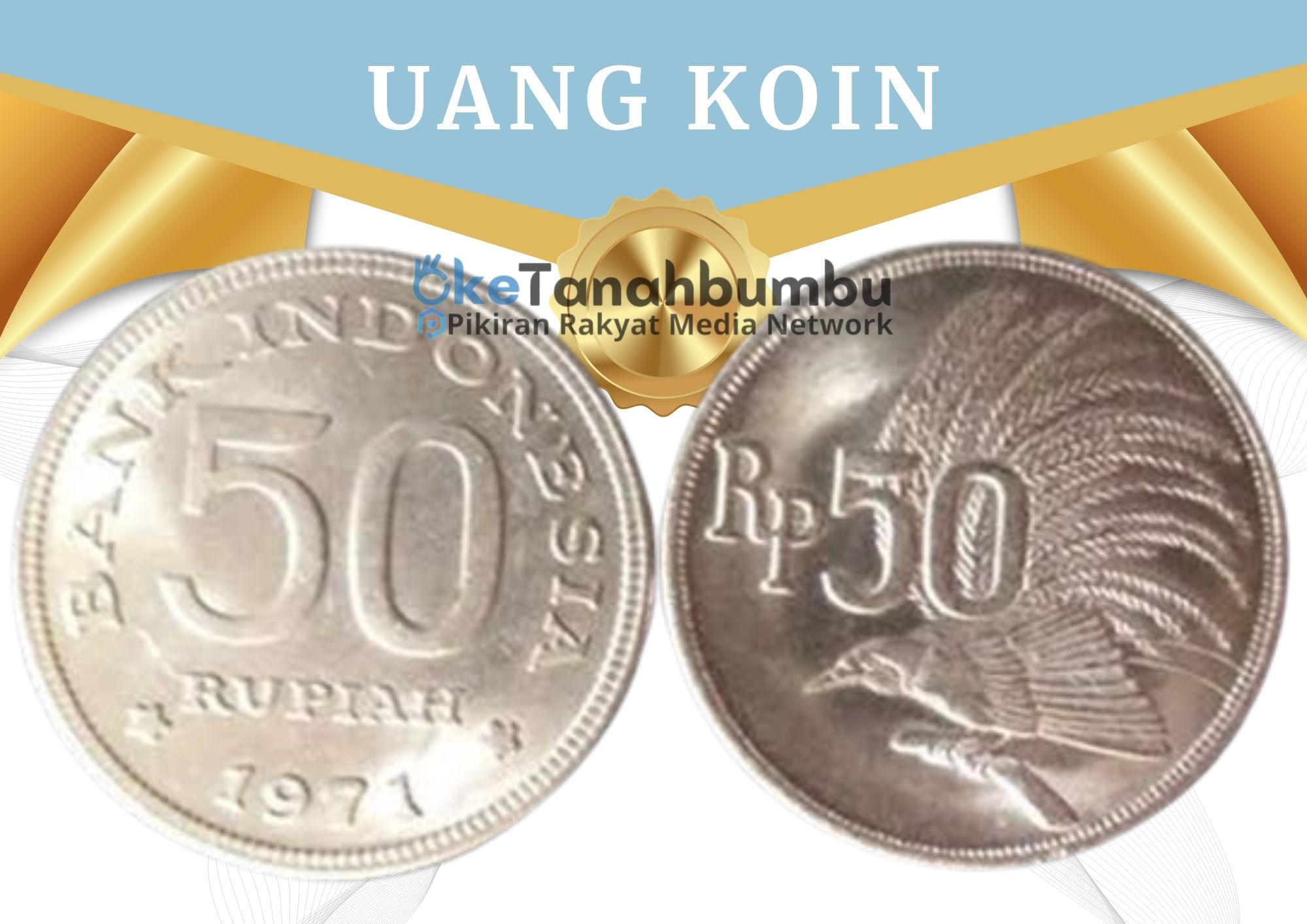 Uang Koin Rp 50 Tahun Emisi 1971 