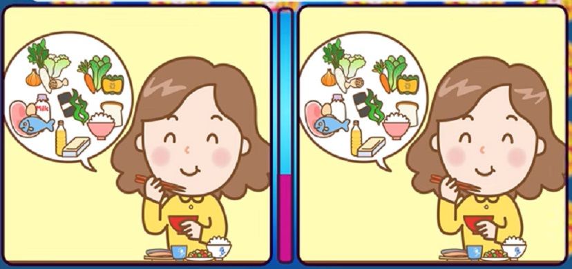 Semoga Kamu berhasil untuk menemukan perbedaan pada gadis yang hobi makan di gambar tes fokus kali ini. 