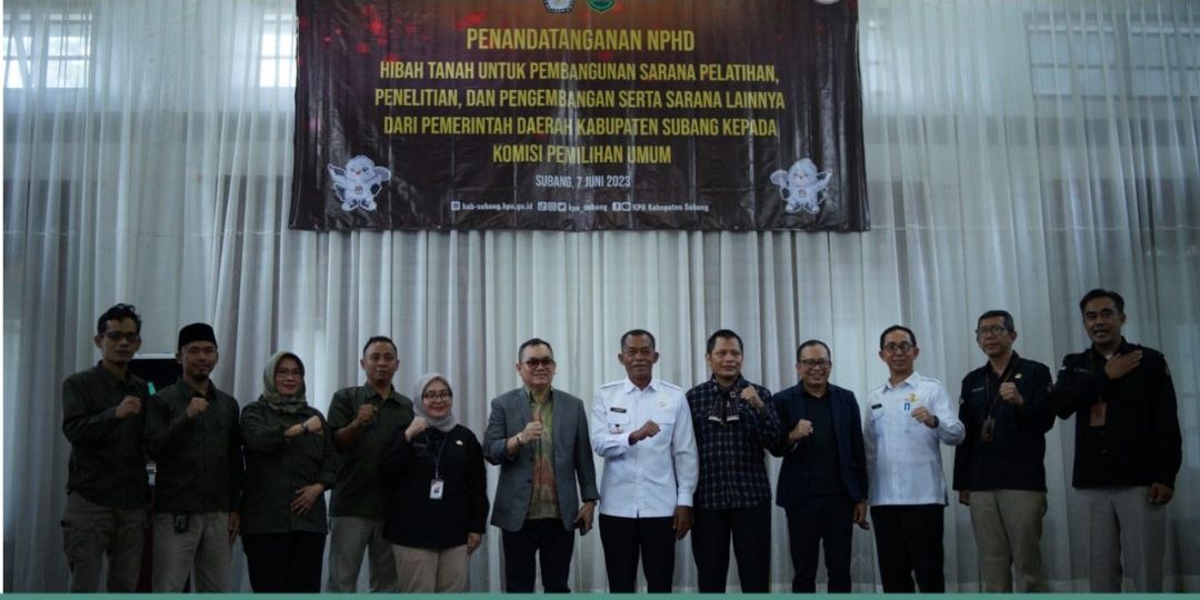 Bupati Subang bersama KPU RI. /Dok.Humas Pemkab Subang