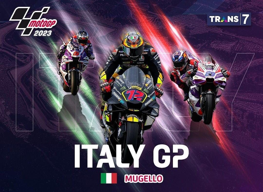 3 LINK Live Streaming MotoGP Italia 2023 Siaran Langsung Sprint Race Malam Ini 10 Juni 2023 di Trans7 SPOTV