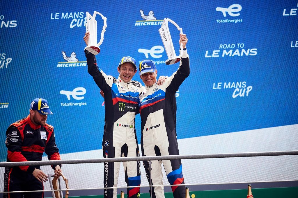 Legenda MotoGP Valentino Rossi Juarai Seri Pendamping Le Mans 2023 /