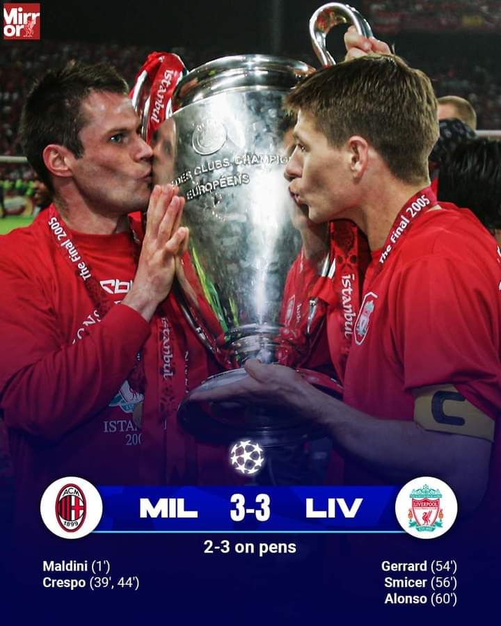 Final liga champion 2004-2005 AC Milan vs Liverpool