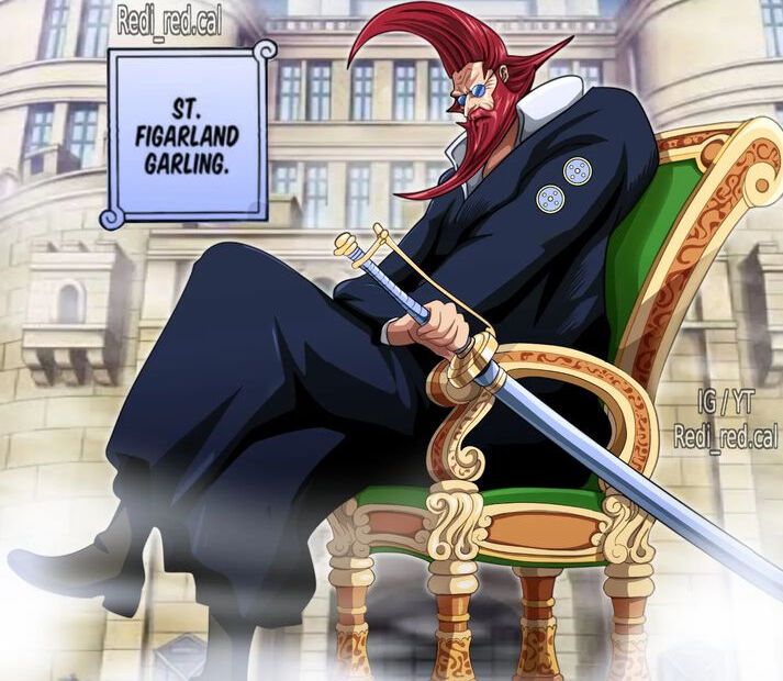 So Leader of the Holy Knights:Figarland Garling. What are you think about  his power lvl? Is he Admiral lvl? Or above them/Below them? (1086  Spoiler:………………..He is the Former King of God Valley 