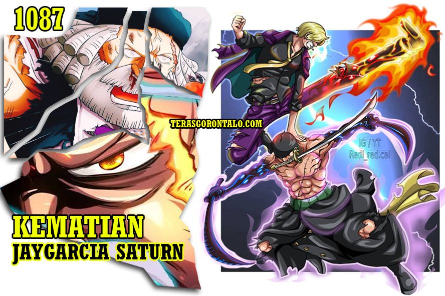 Gorosei Saturn Tewas! Combo Maut Vinsmoke Sanji dan Roronoa Zoro Buat Mythical Zoan Jadi tak Berarti di One Piece 1087