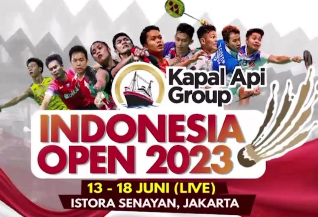 Jadwal Indonesia Open 2023 Hari Ini Selasa 13 Juni 2023, Siaran Langsung Badminton Mulai Jam Berapa di TV Apa?