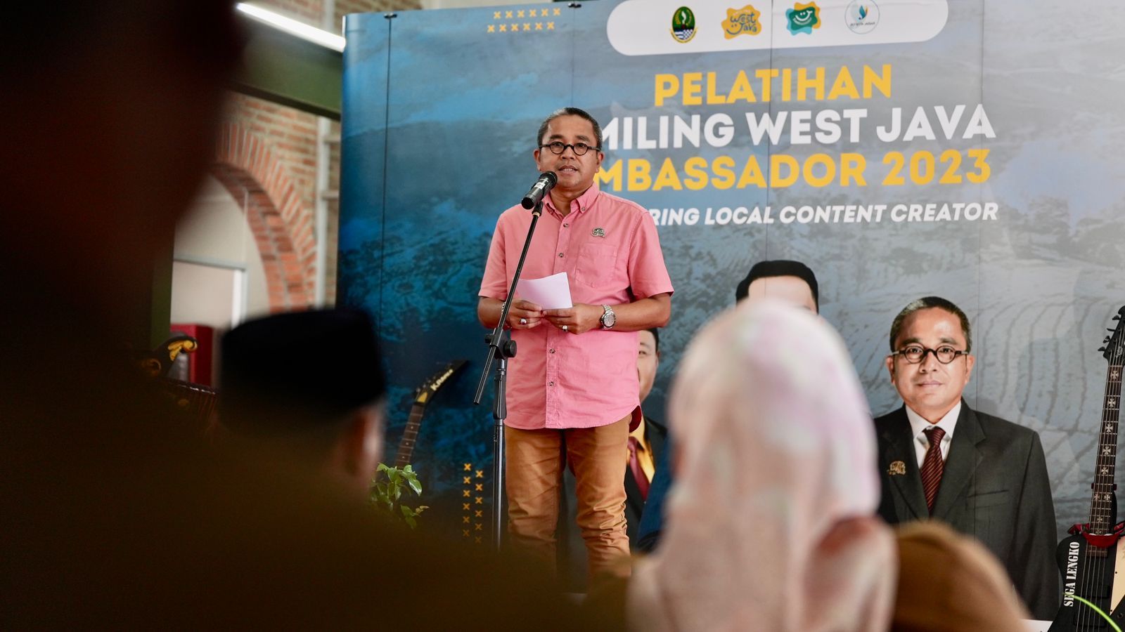 Kadisparbud Jabar Benny Bachiar pada Pelatihan Smilling West Java (SWJ) Ambassador 2023 