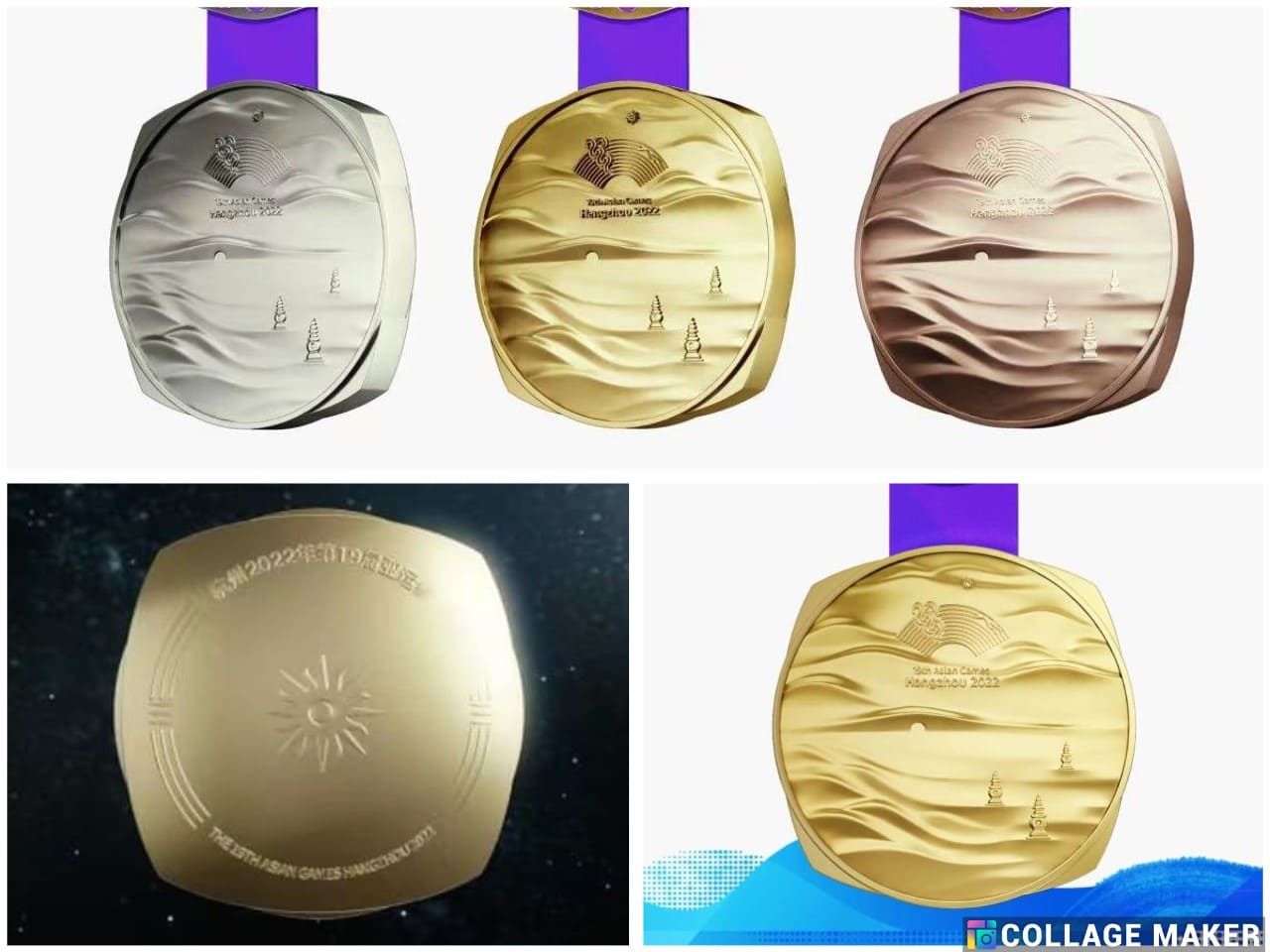 Desain medali Shin Shui Asian Games 2022