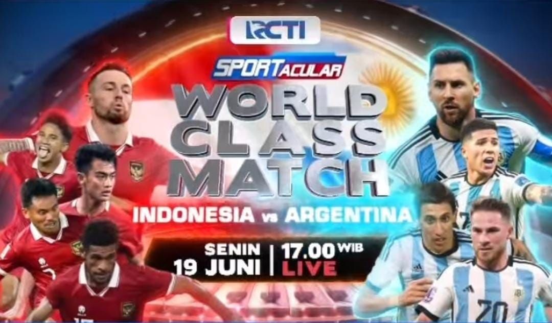 Timnas Indonesia akan menghadapi Argentina pada Senin 19 Juni 2023.