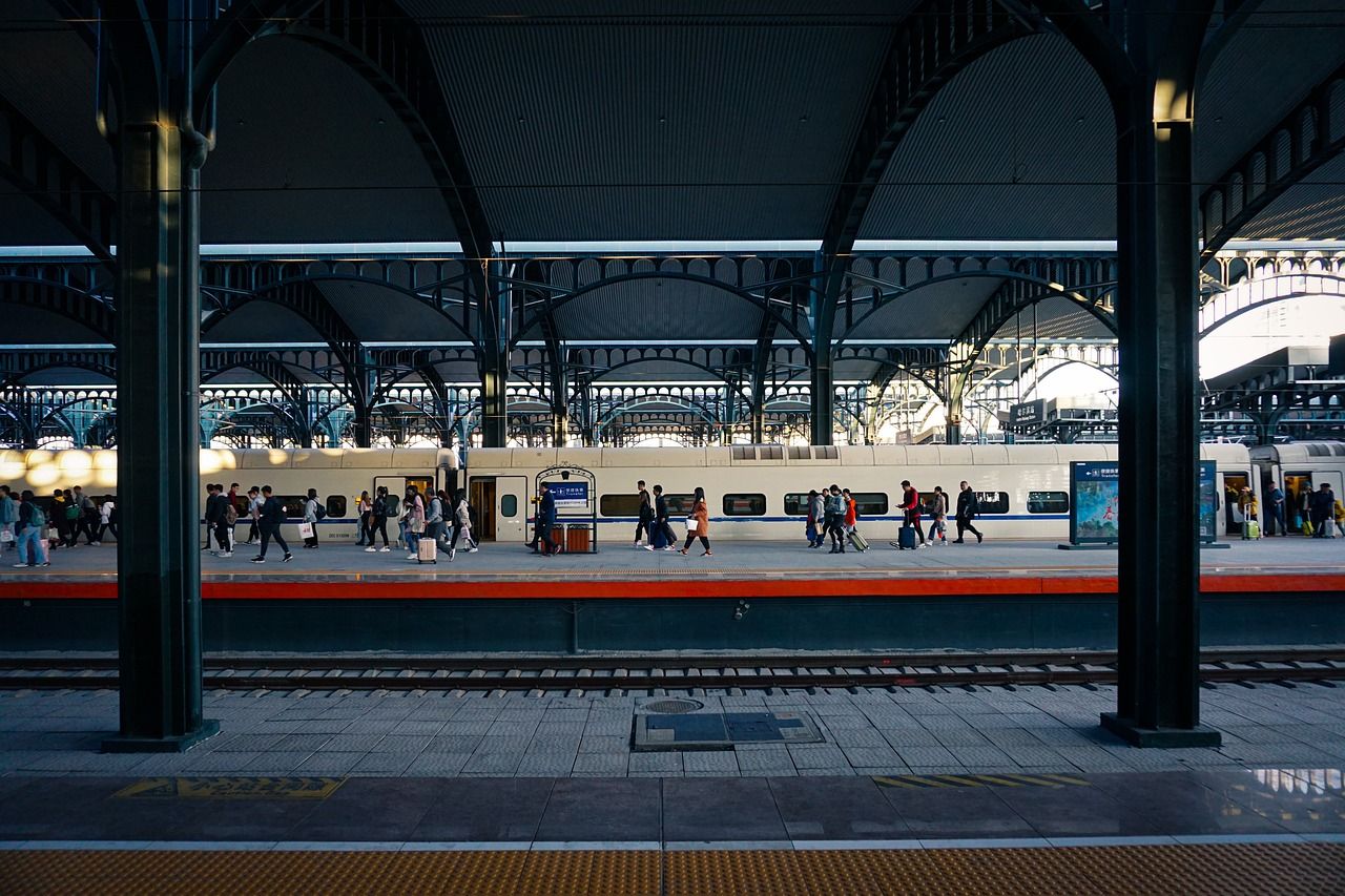 Ilustrasi stasiun kereta api