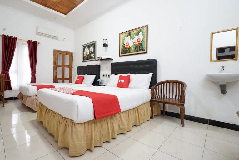 Salah satu kamar penginapan di Pangandaran