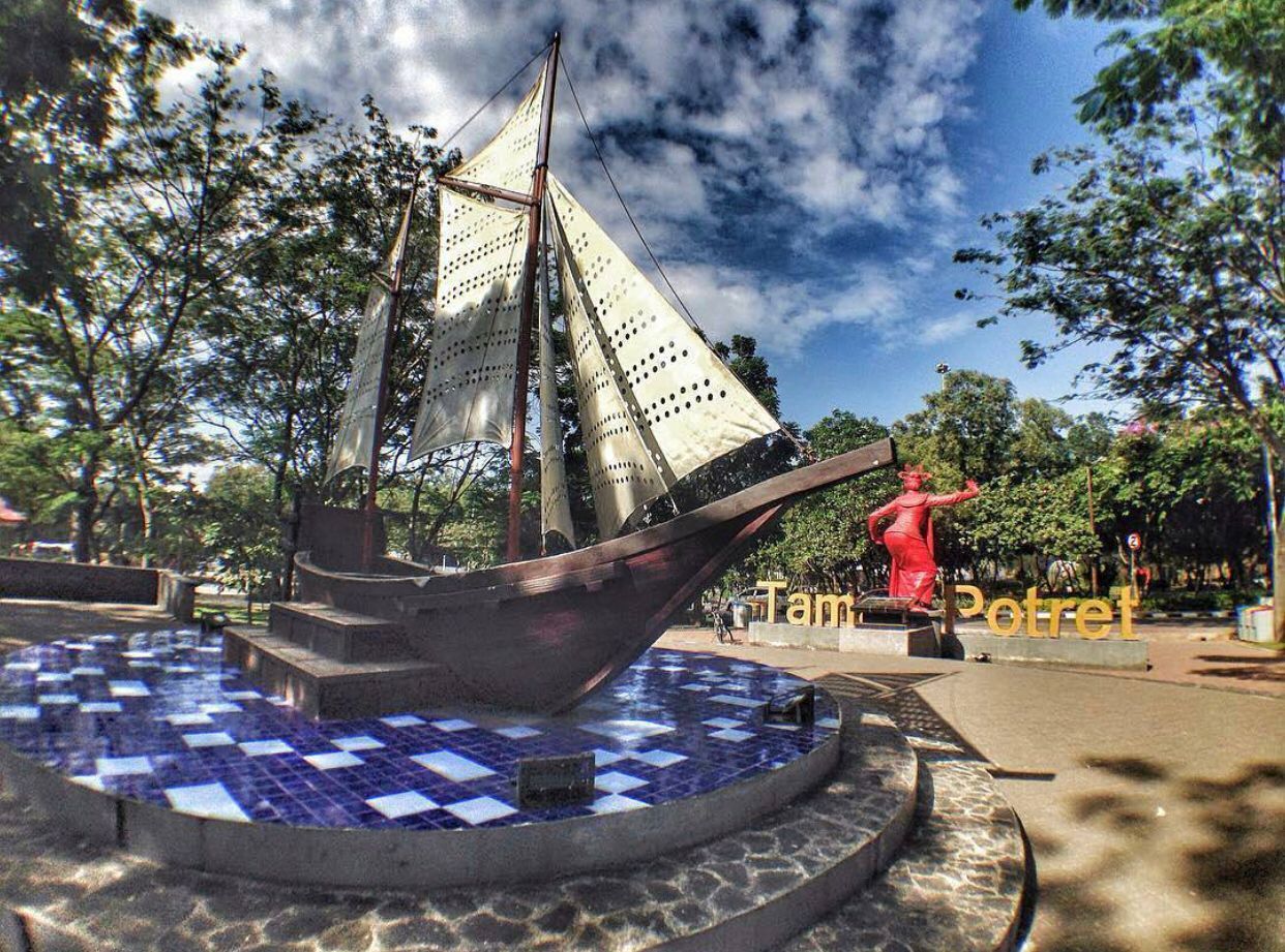 Taman potret. Salah satu tempat wisata murah di Tangerang Banten.