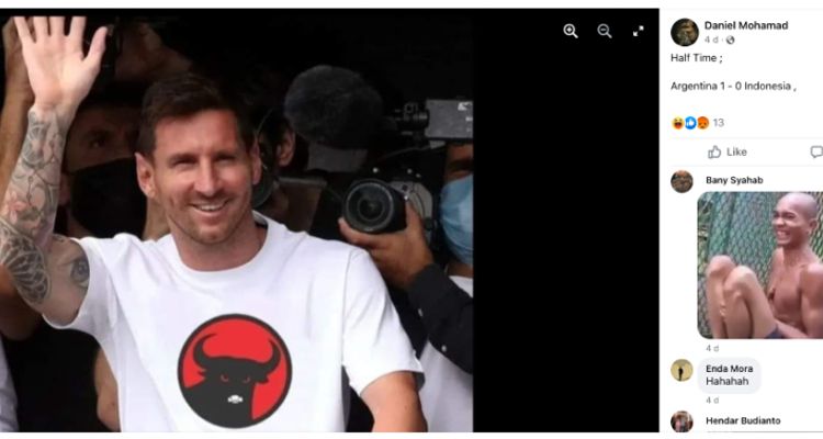 Lionel Messi diisukan penah mengunakan baju berlogo PDIP