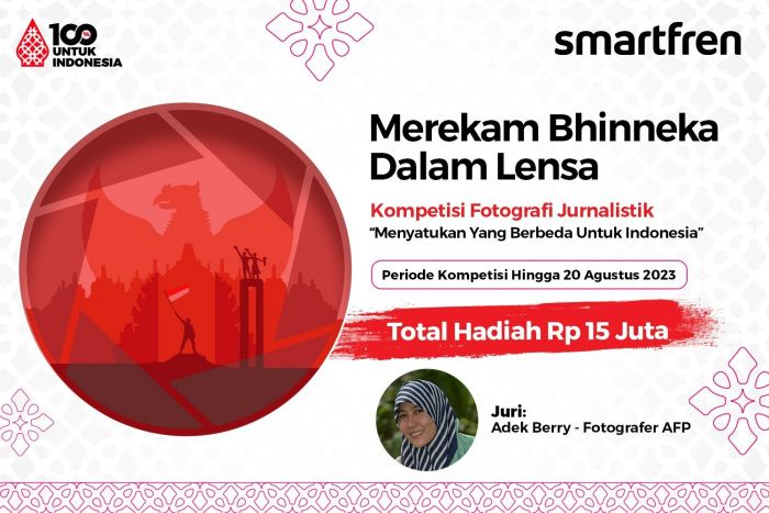 Smartfren gelar kompetisi foto jurnalistik “Merekam Bhinneka dalam Lensa” dengan mengusung tema utama “Menyatukan yang Berbeda”.