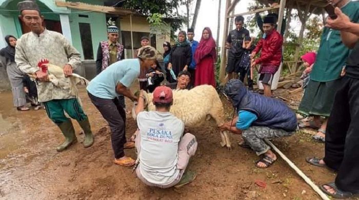 Jabar Quick Response (JQR) menebar bantuan hewan kurban ke pelosok desa di Jawa Barat./IST