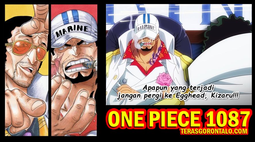 SPOILER One Piece 1087: Takut tewas ditangan Monkey D Luffy, ternyata Akainu mati-matian menahan Kizaru agar tidak pergi ke Pulau Egghead