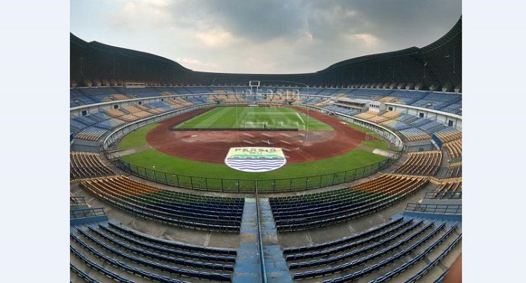 Stadion Gelora Bandung Lautan Api, Kota Bandung. home base Persib Bandung ajang BRI Liga 1 2023 2024.*/persib.co.id
