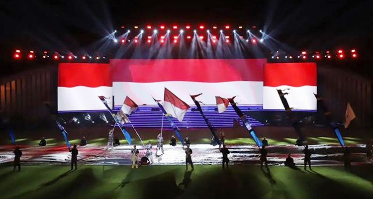 Pembukaan FORNAS VII 2023 di Stadion si Jalak Harupat Bandung Minggu, 2 Juli 2023.