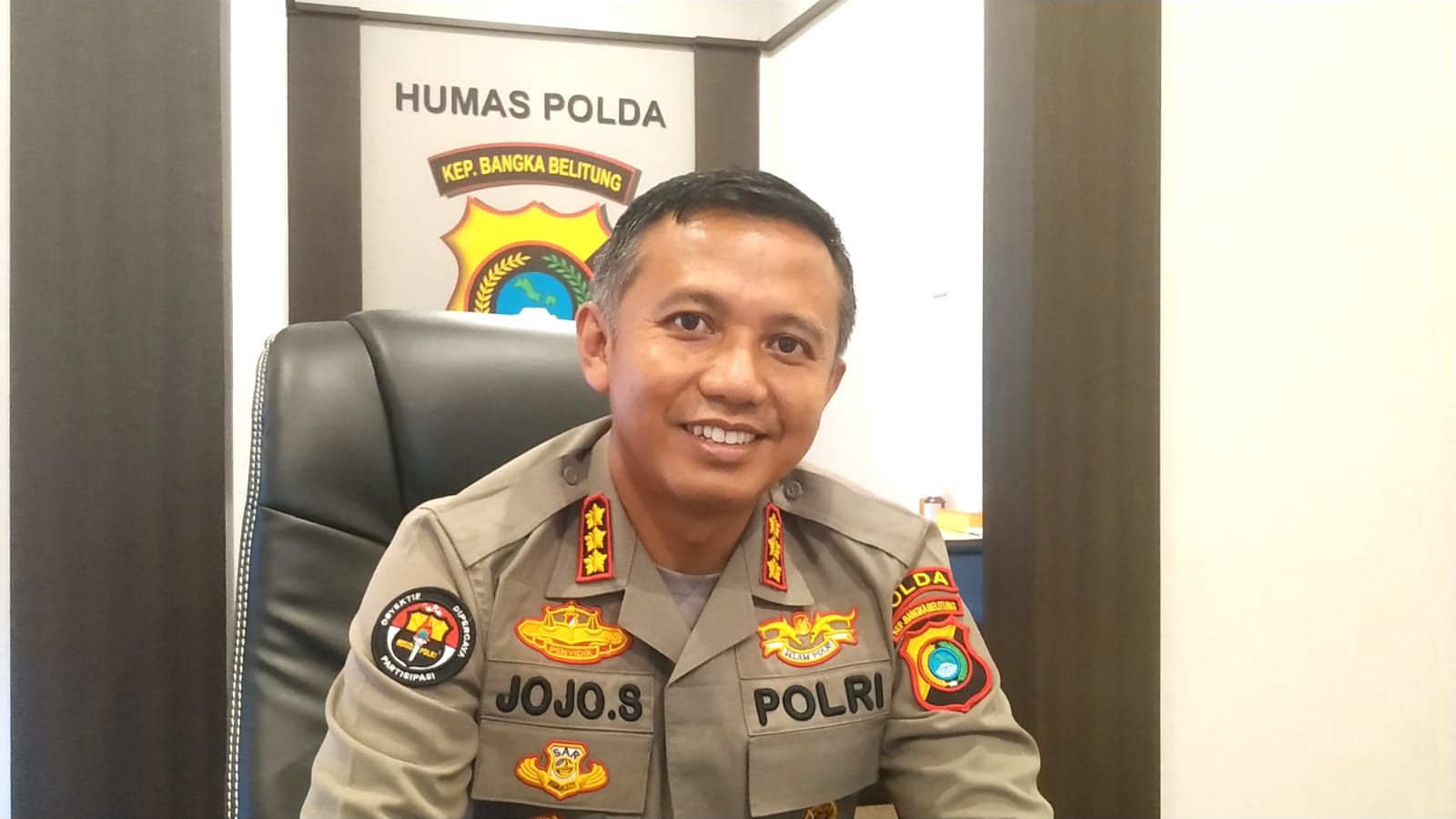 Kepala Bidang Hubungan Masyarakat Kepolisian Daerah Bangka Belitung Kombes Pol Jojo Sutarjo.