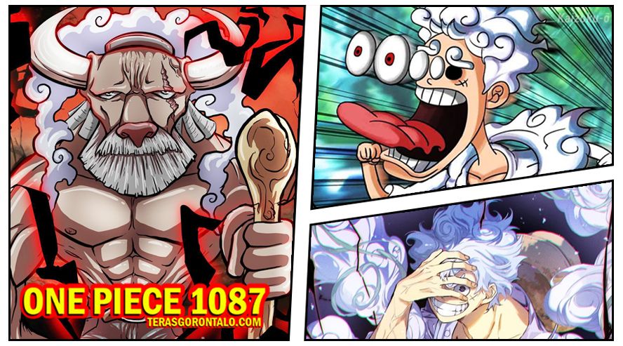Momen Konyol Monkey D Luffy Melarikan Diri Melihat Wujud Mythical Zoan Milik Gorosei di One Piece 1087, Ternyata Dia...