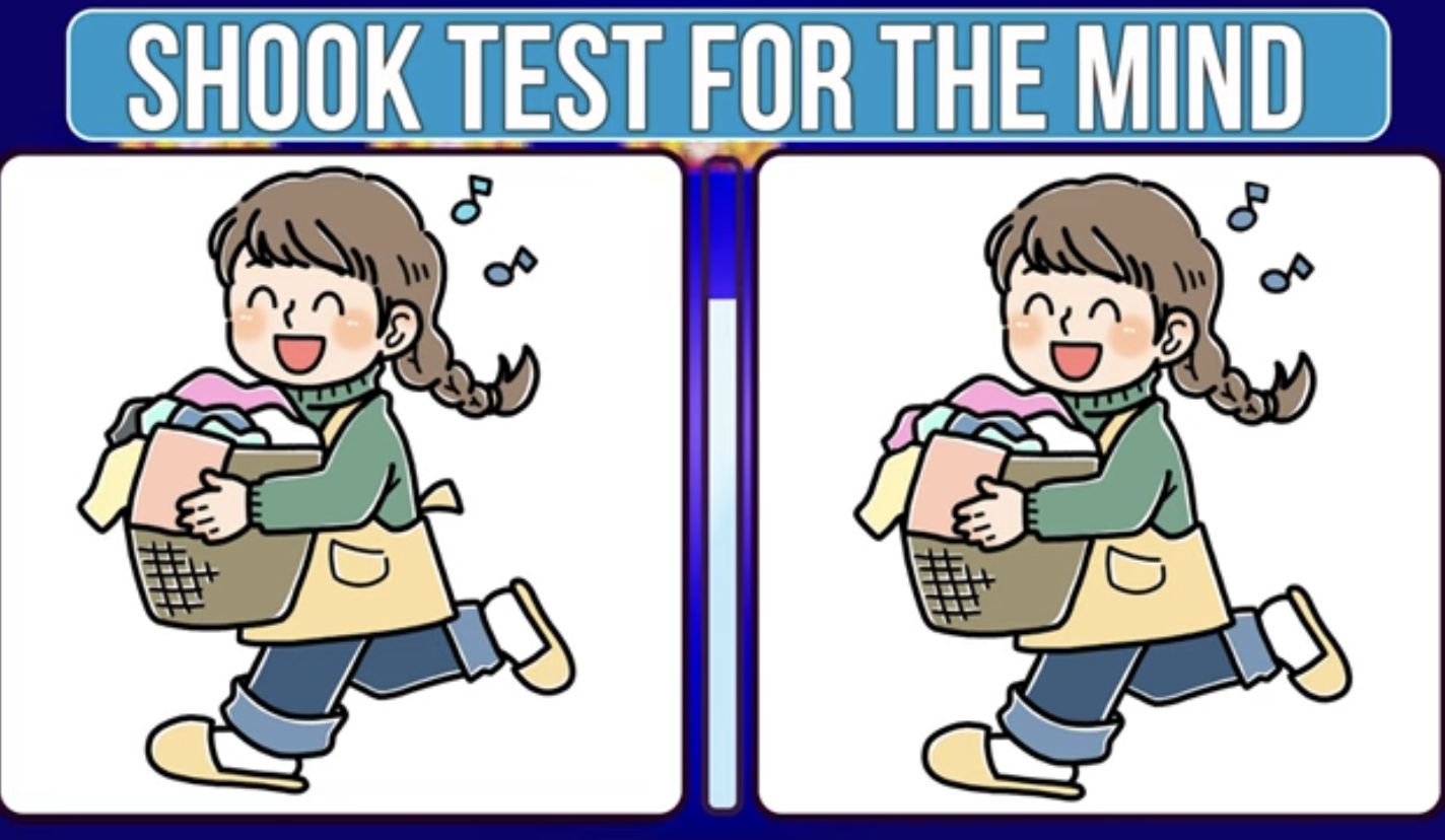 Jika jeli, Temukanlah perbedaan gambar ibu yang ambil cucian di gambar tes IQ kali ini. 