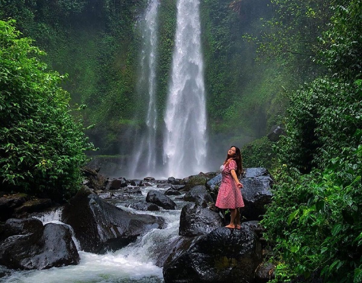 Air Terjun Tiu Teja, wisata air terjun di Lombok.