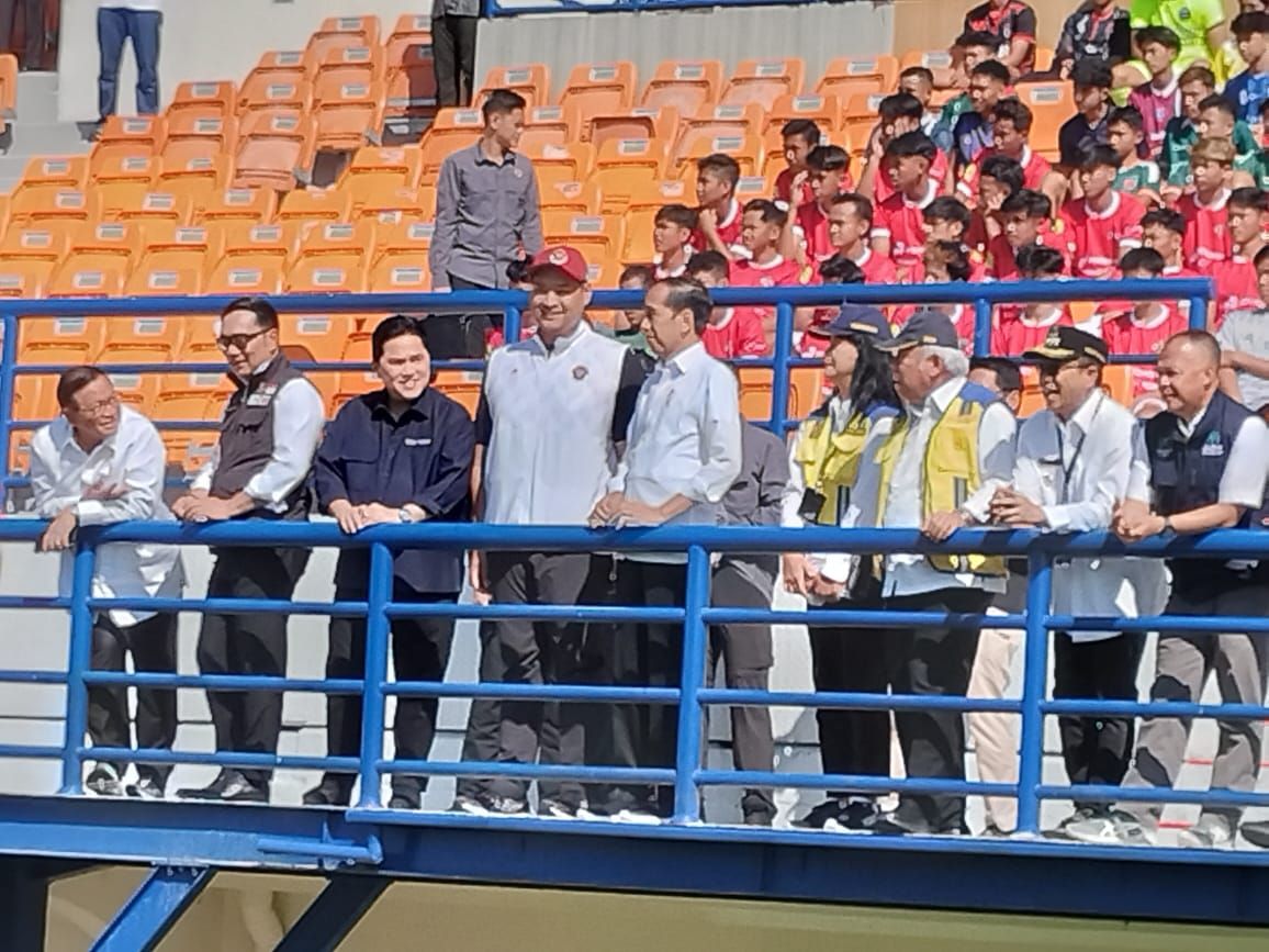 Kunker Presiden Jokowi ke Stadion Si Jalak Harupat Kabupaten Bandung./ Diskominfo