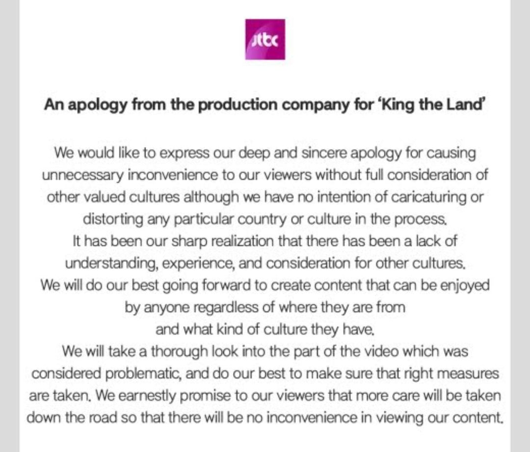 Tim Produksi King the Land Kembali Minta Maaf Soal Penggambaran Karakter Pangeran Arab di Episode 7 dan 8/