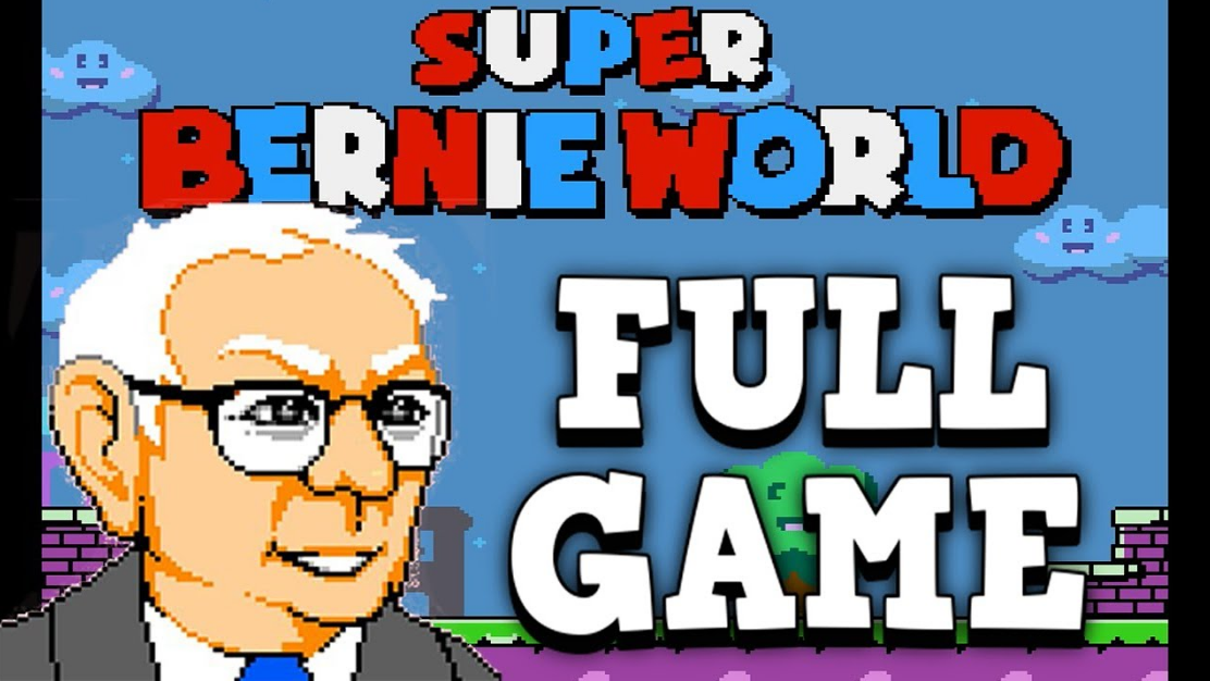 Senator Bernie Sanders dalam game Super Bernie World