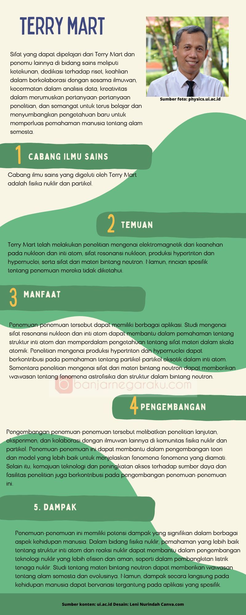 Membuat Poster Cabang Ilmu Sains Yang Digeluti Terry Mart Kunci Jawaban Ipa Kelas 7 Smp Mts 9355