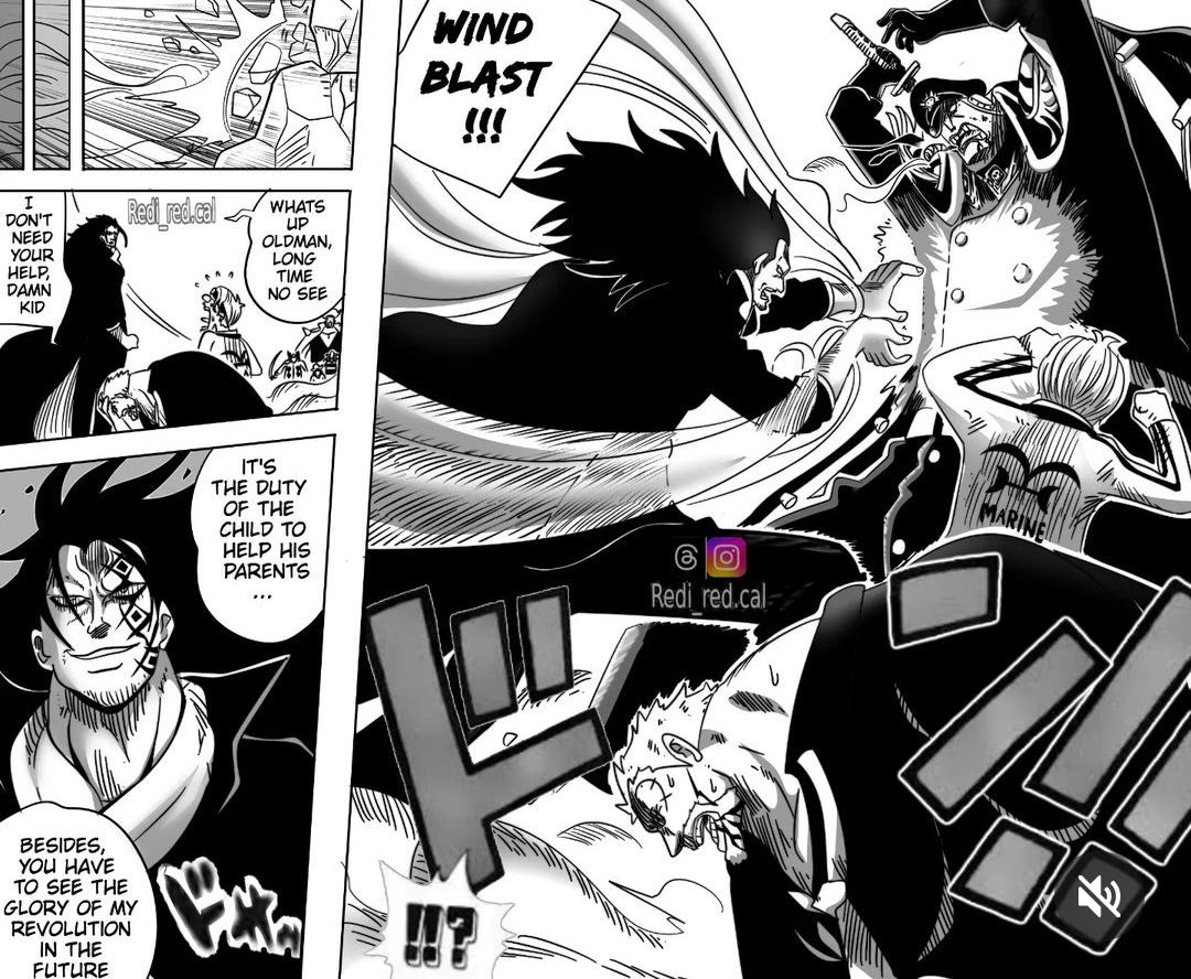 Mendengar Monkey D Garp menghilang, Monkey D Dragon ratakan markas Kurohige di One Piece 1089, ternyata ayahnya hanya...