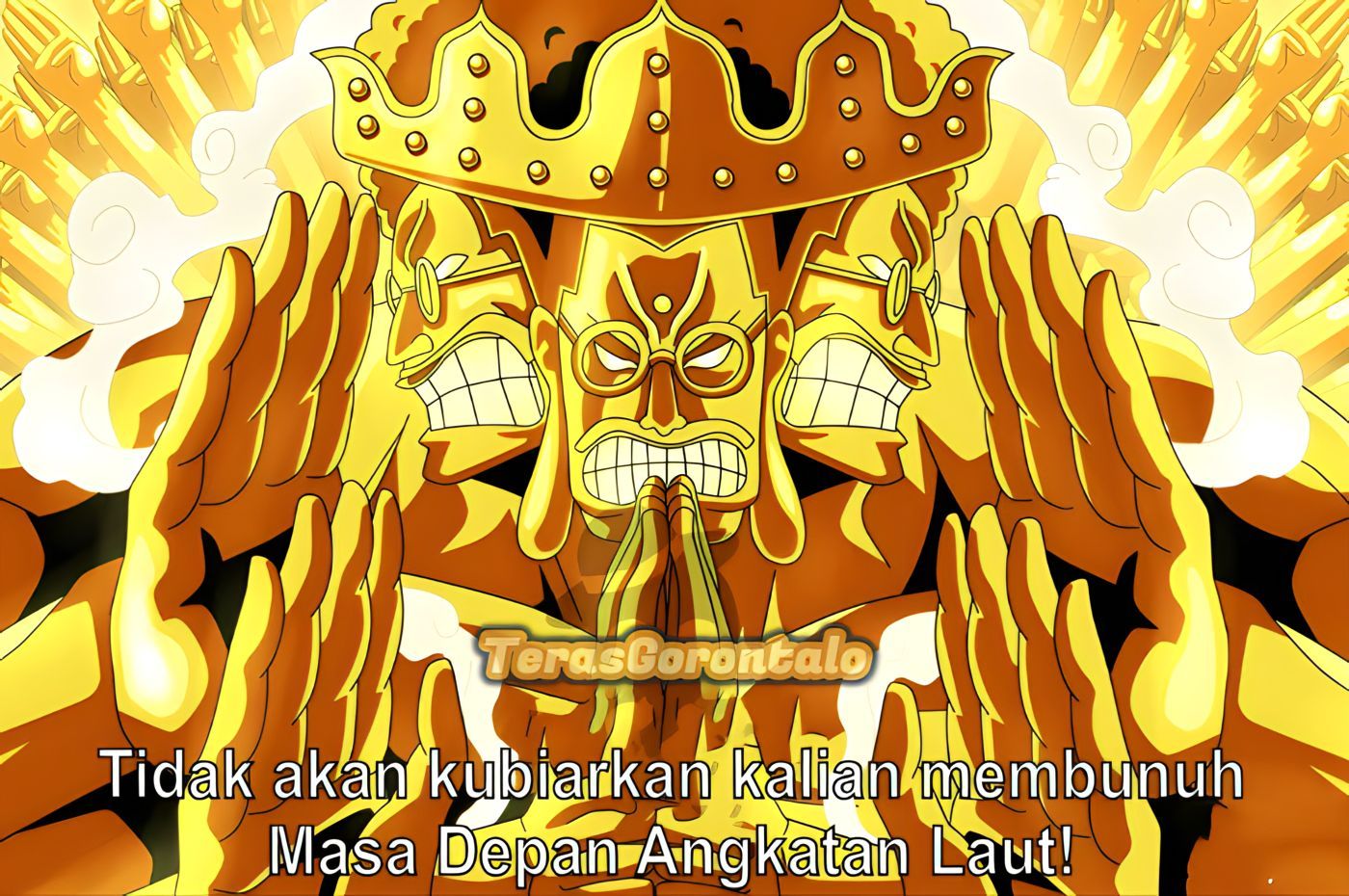 One Piece: Sengoku Murka dan Mengamuk Setelah Mendengar Kabar Monkey D Garp, Ternyata Sang Buddha Emas adalah...