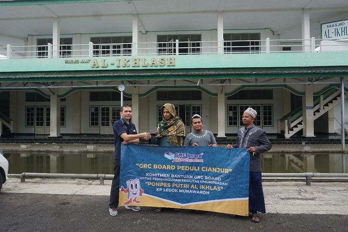 Realisasi bantuan promo GRC Board untuk korban gempa bumi Cianjur./istimewa