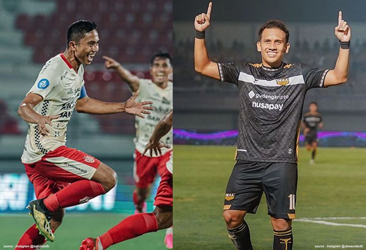 Kolase : Hasil Liga 1 2023/2024 : Bali United Gebuk Arema FC, Dewa United Taklukan Persik dan Naik Ke Puncak. /Instagram @baliunitedfc @dewaunitedfc
