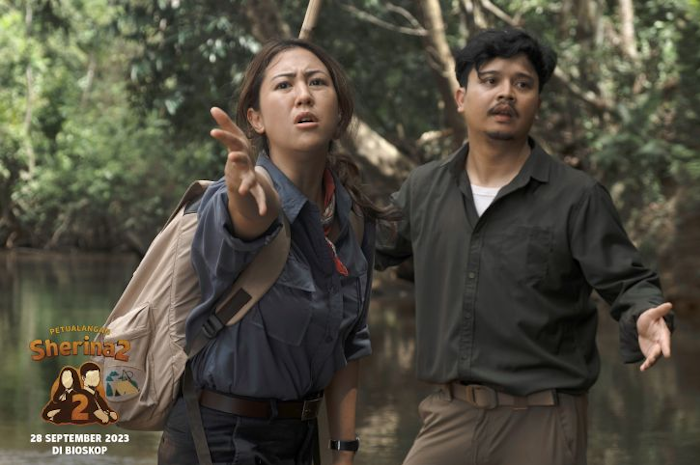 Poster film Petualangan Sherina 2 yang akan tayang di bioskop Indonesia pada 28 September mendatang.
