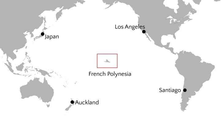 French Polynesie where is French Polynesia in a World map