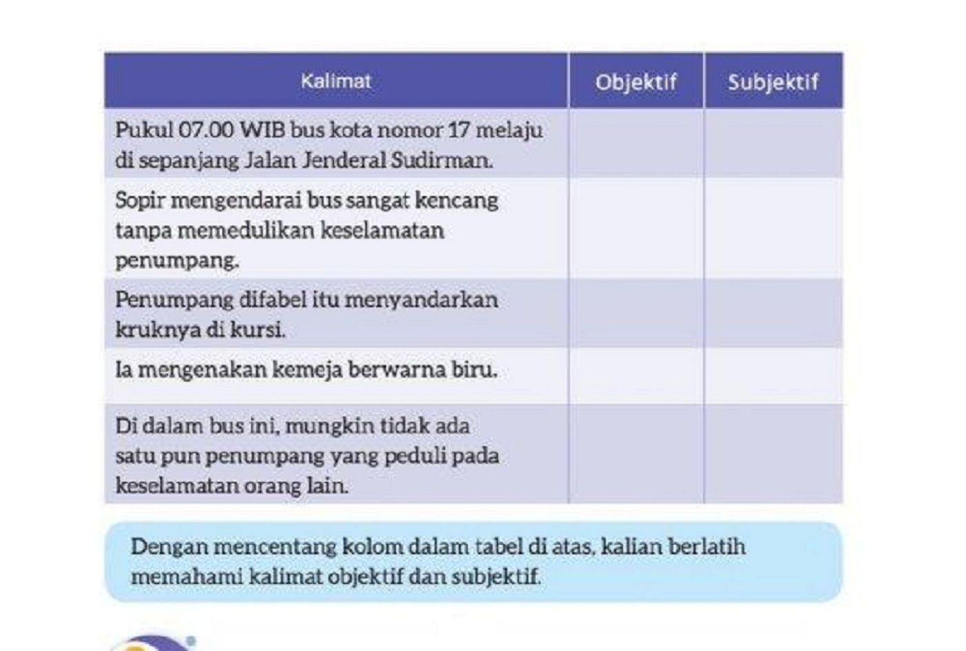 Soal Bahasa Indonesia kelas 8 halaman 7