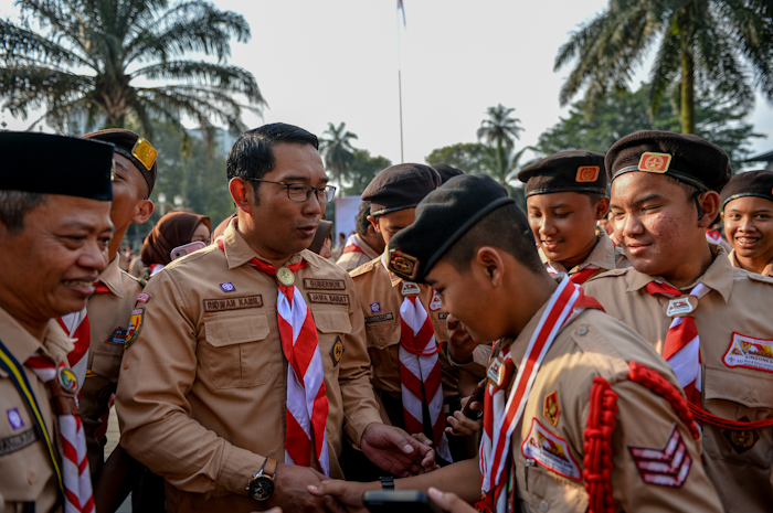 Gubernur Jawa Barat Ridwan Kamil disiapkan maju sebagai calon Gubernur DKI Jakarta 2024.