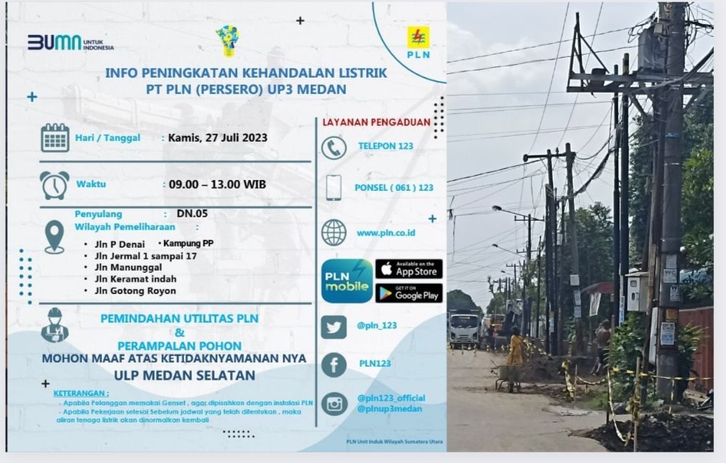 Himbauan PLN atas pemadaman listrik dilalukan sesukanya sehingga mengundang reaksi masyarakat, Kamis 27 Juli 2023