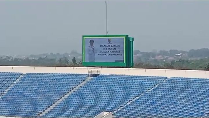 Kondisi terkini Stadion Si Jalak Harupat Bandung./ Istimewa