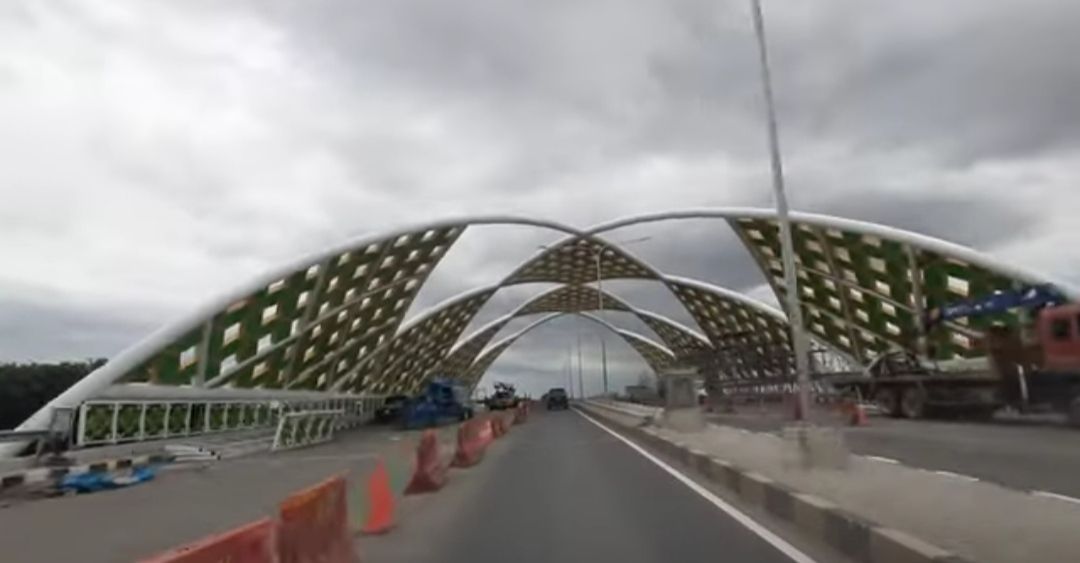 Jembatan Aria Wangsakara di Kampung Bogeg, Kelurahan Banjar Agung, Cipocok Jaya, Kota Serang, Banten/tangkapan layar YouTube/channel AYOK3BANTEN
