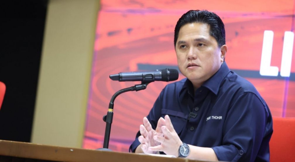Menteri BUMN dan Ketua Umum PSSI Erick Thohir masuk bursa cawapres untuk Pilpres 2024..