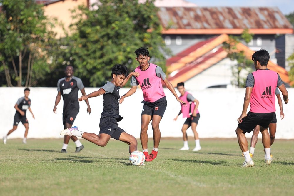 Latihan terakhir pemain PSM Makassar jelang duel kontra Persik Kediri.