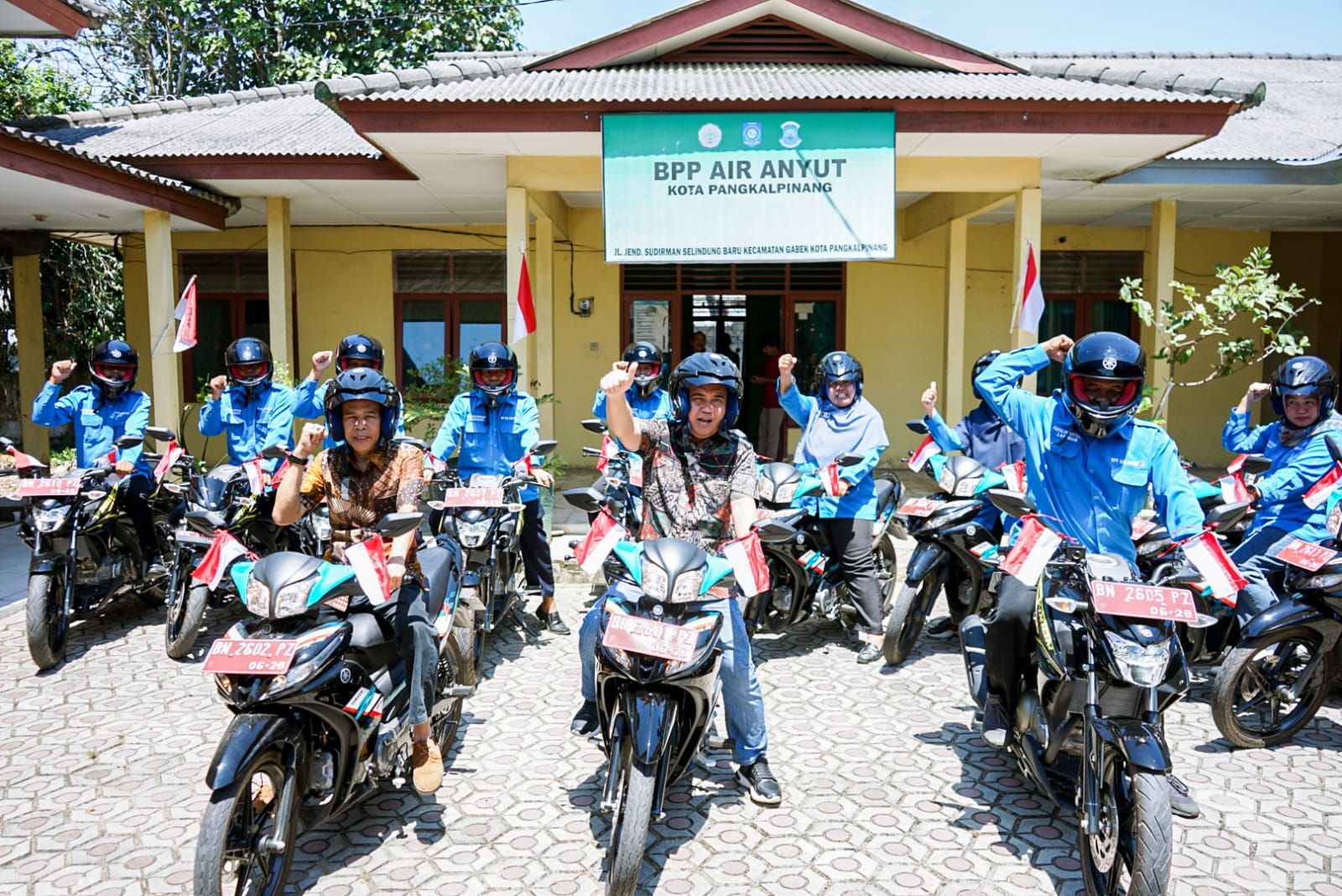 13 unit sepeda motor bagi tenaga penyuluh pertanian pada Dinas Pangan dan Pertanian Kota Pangkalpinang